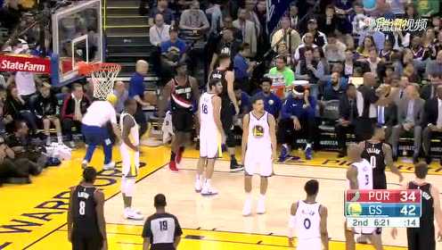 勇士104-94客场力克开拓者，库里22分普尔20分助球队巩固西部第十