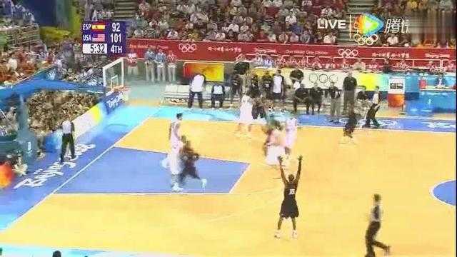 科比末节13分3+1定乾坤，美国男篮118-107险胜西班牙重夺奥运金牌